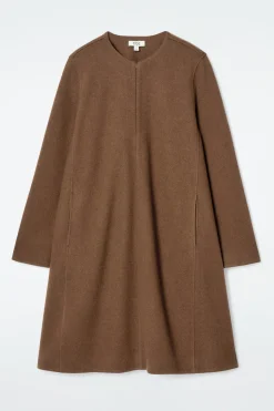 Damen COS Kleider*A-LINIEN-MINIKLEID AUS KOCHWOLLE