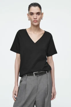 Damen COS T-Shirts | Oberteile*ALLTAGS-T-SHIRT MIT V-AUSSCHNITT