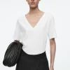 Damen COS T-Shirts | Oberteile*ALLTAGS-T-SHIRT MIT V-AUSSCHNITT