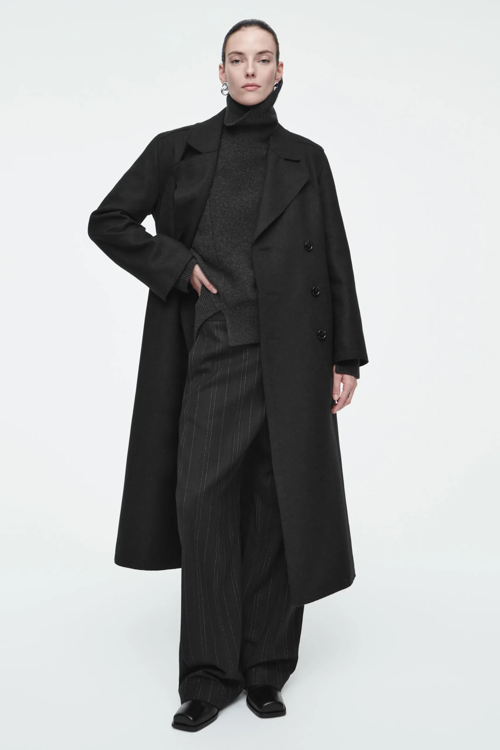Damen COS Strickmode*ASYMMETRISCHER PULLOVER AUS MERINOWOLLE