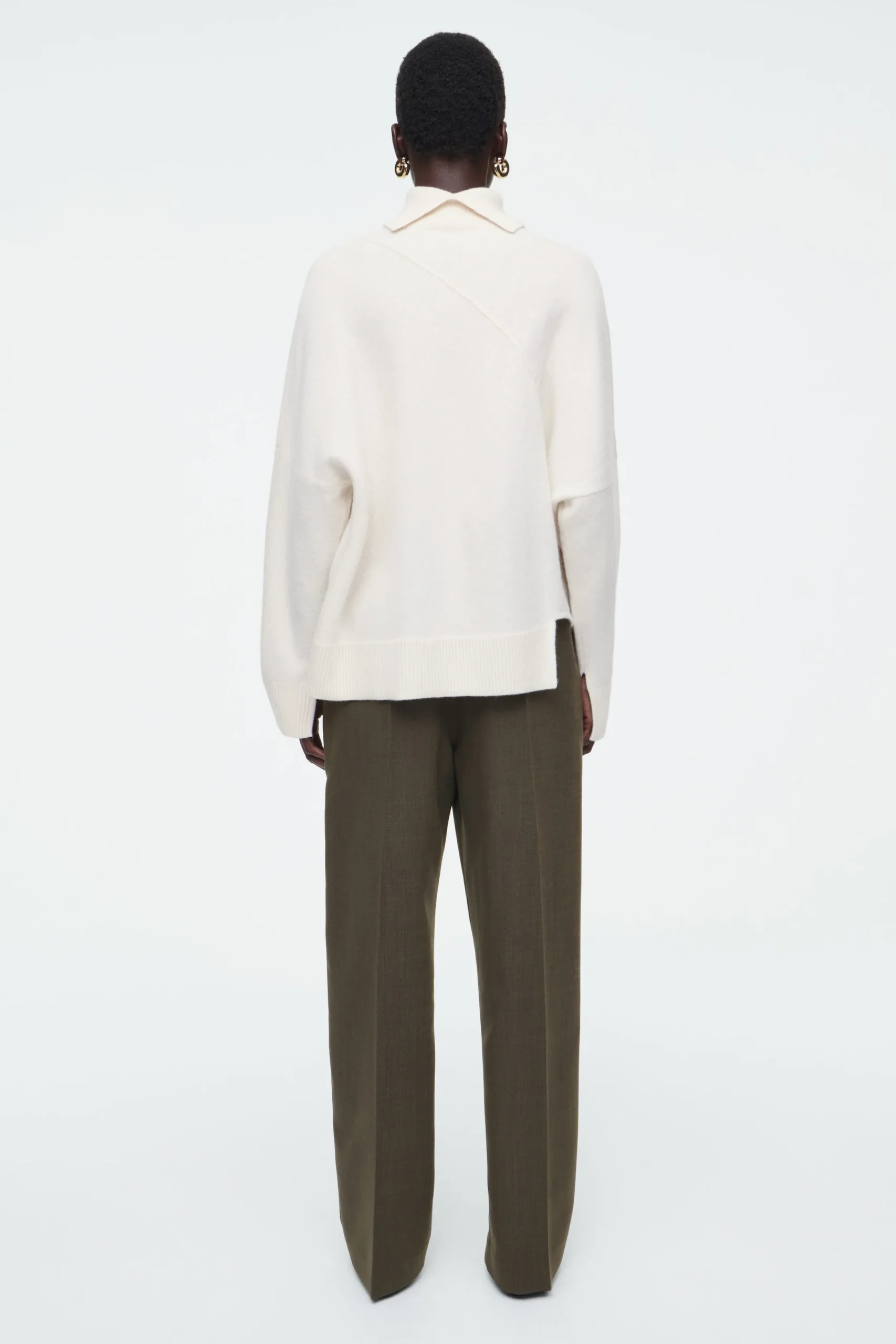 Damen COS Strickmode*ASYMMETRISCHER PULLOVER AUS MERINOWOLLE
