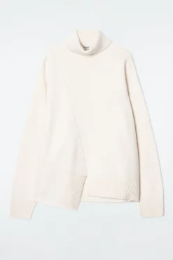 Damen COS Strickmode*ASYMMETRISCHER PULLOVER AUS MERINOWOLLE