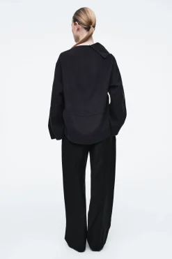 Damen COS Oberteile*ASYMMETRISCHES OBERTEIL AUS DOUBLEFACE-WOLLE