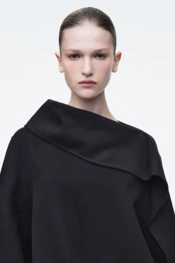 Damen COS Oberteile*ASYMMETRISCHES OBERTEIL AUS DOUBLEFACE-WOLLE