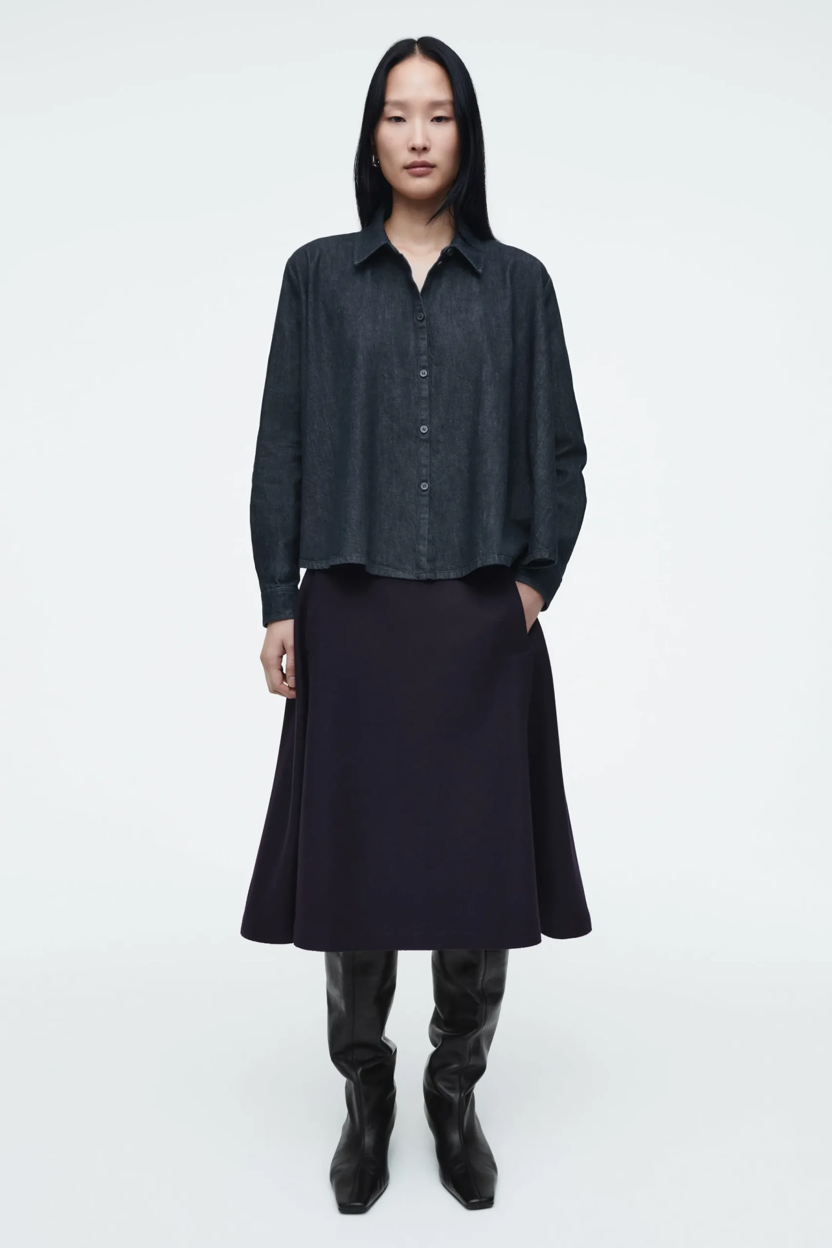 Damen COS Hemden & Blusen | Oberteile*AUSGESTELLTES JEANSHEMD MIT NORMALER PASSFORM