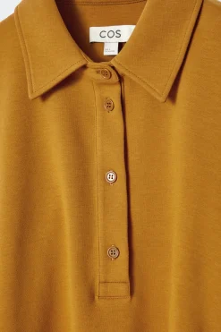 Damen COS Oberteile*AUSGESTELLTES POLOSHIRT AUS BAUMWOLLJERSEY