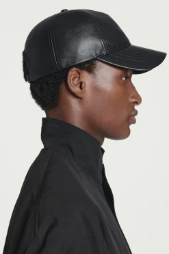 Herren COS Kleine Lederwaren | Mützen, Schals & Handschuhe*BASECAP AUS LEDER