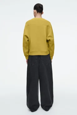 Damen COS Oberteile*BAUMWOLLJERSEY-SWEATSHIRT MIT KOKONSILHOUETTE