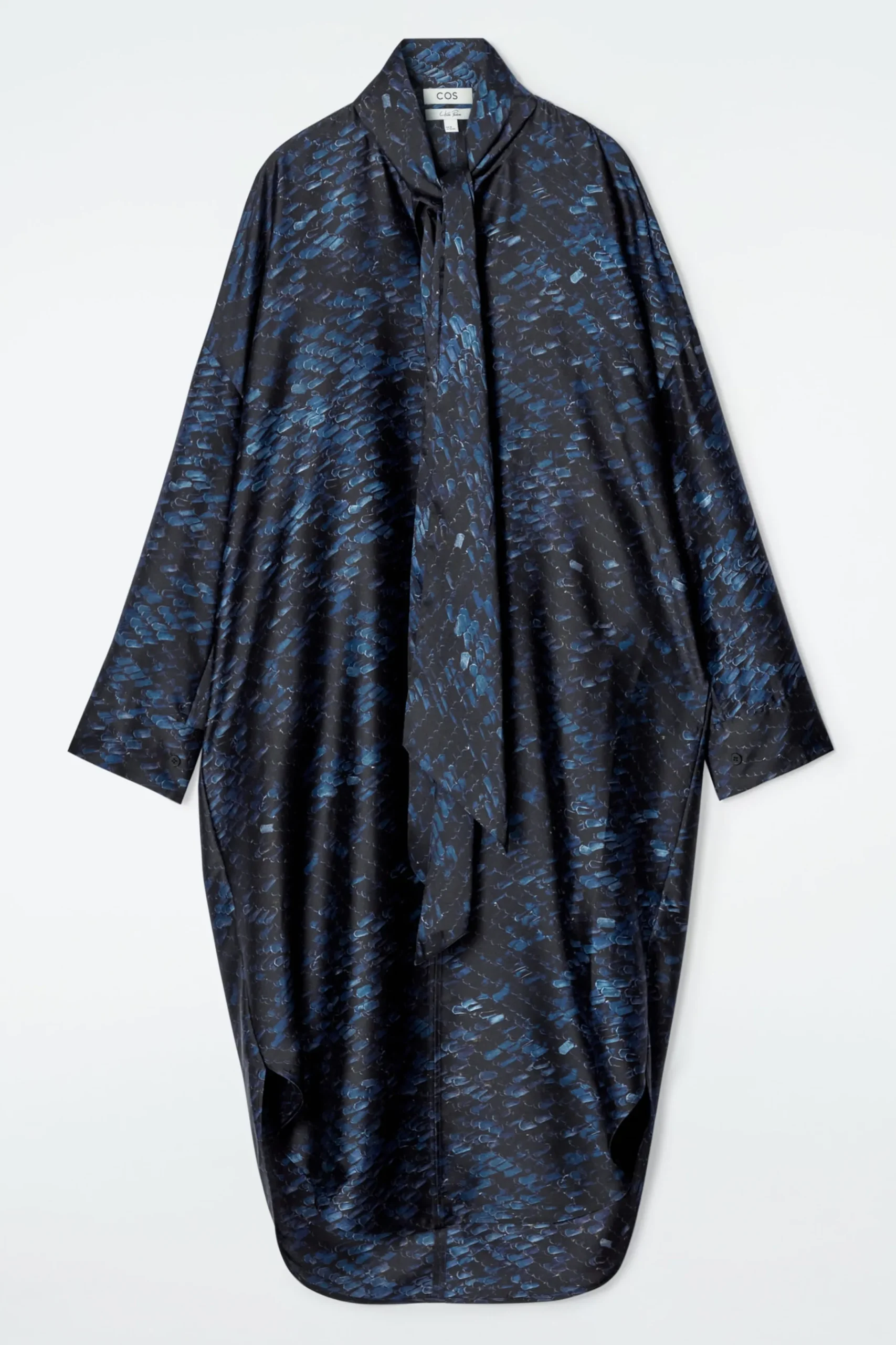 Damen COS Kleider*BEDRUCKTES MIDIKLEID MIT SCHALDETAIL