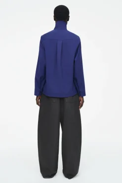 Damen COS Hemden & Blusen | Oberteile*BLUSE AUS WOLL-MIX MIT KURZEM REISSVERSCHLUSS