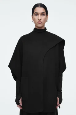Damen COS Hybridmodelle | Mäntel & Jacken*CAPE AUS DOUBLEFACE-WOLLE MIT SCHALDETAIL