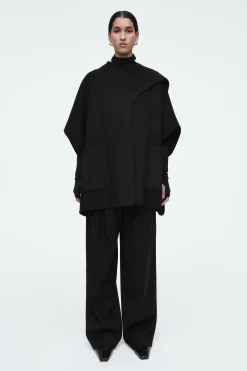 Damen COS Hybridmodelle | Mäntel & Jacken*CAPE AUS DOUBLEFACE-WOLLE MIT SCHALDETAIL