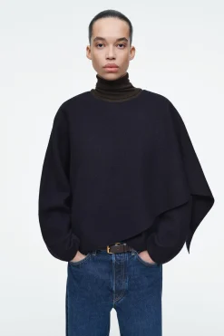 Damen COS Hybridmodelle | Mäntel & Jacken*CAPE AUS WOLLE MIT SCHALDETAIL