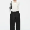 Damen COS Hosen*CHINOHOSE MIT FALTEN UND BARREL-BEIN
