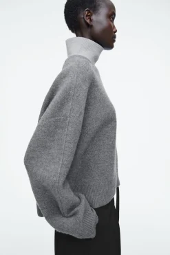 Damen COS Strickmode*COLOUR-BLOCK-WOLLPULLOVER IN LAGEN-OPTIK