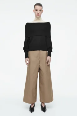 Damen COS Hosen*CULOTTES AUS BAUMWOLLE MIT BESONDERS WEITEM BEIN