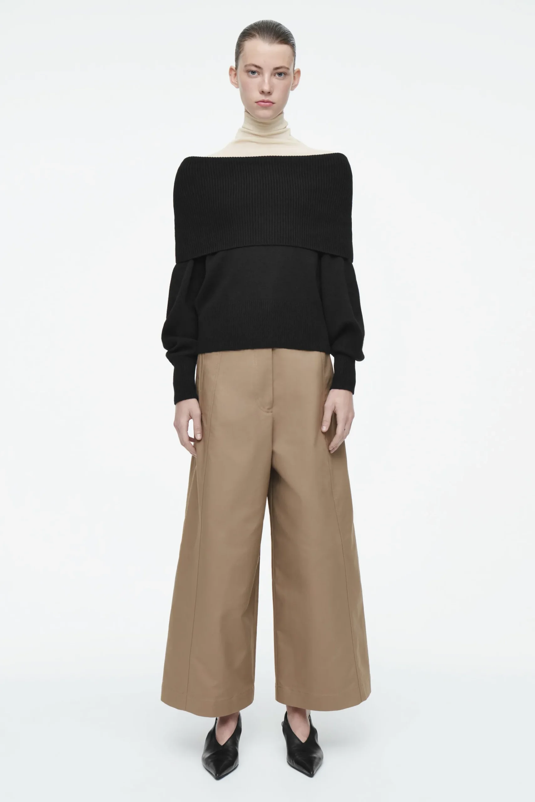 Damen COS Hosen*CULOTTES AUS BAUMWOLLE MIT BESONDERS WEITEM BEIN