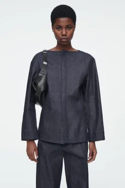 Damen COS Hemden & Blusen | Oberteile*DAS HEMD AUS RAW DENIM MIT GERADEM AUSSCHNITT