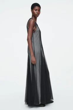 Damen COS Kleider*DAS MAXIKLEID AUS TÜLL