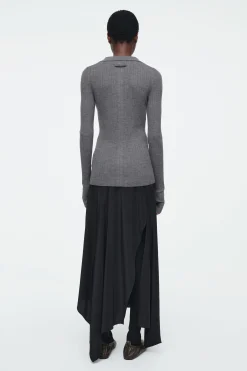 Damen COS Oberteile | Strickmode*DAS MERINOWOLLOBERTEIL MIT OFFENEM KRAGEN