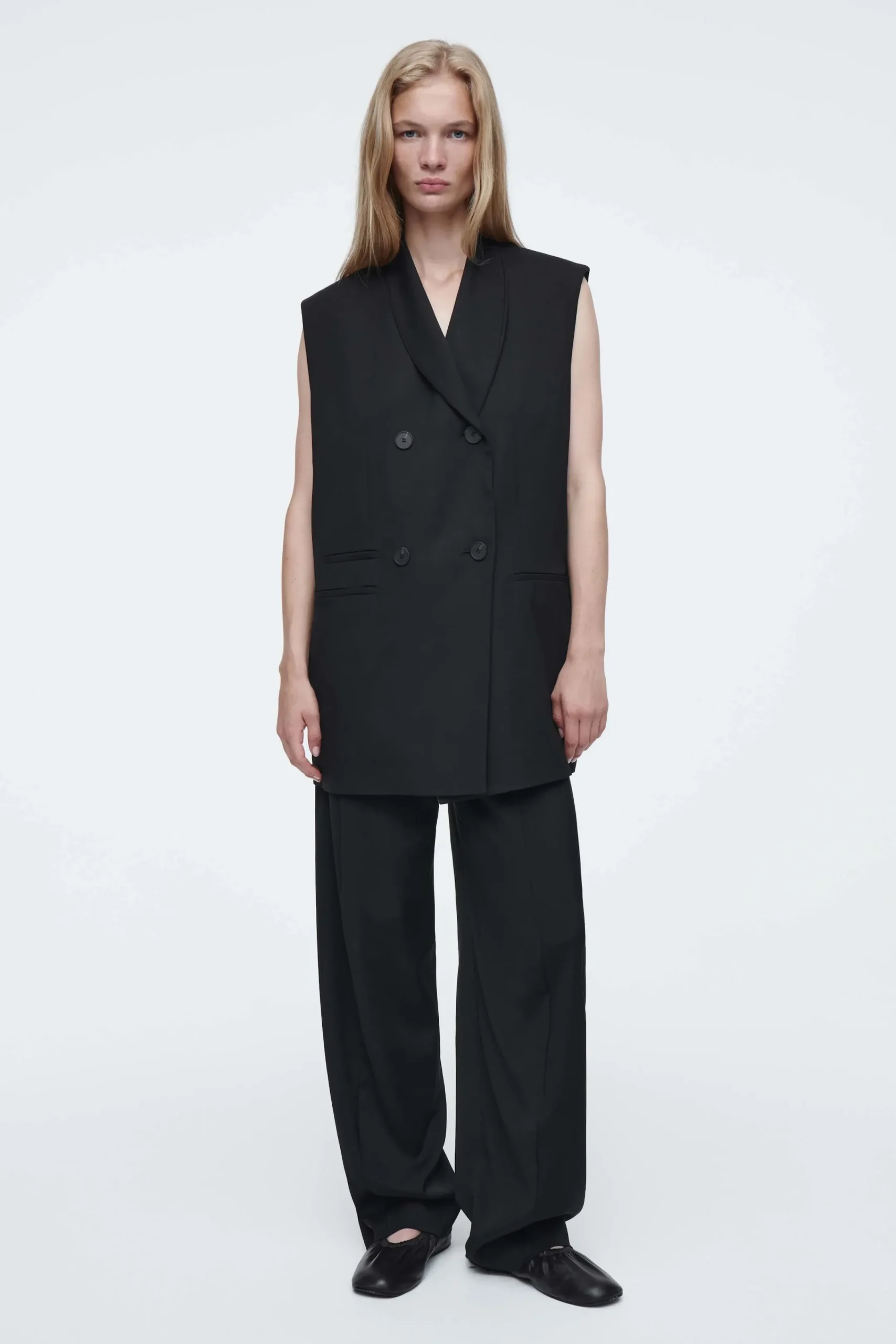 Damen COS Mäntel & Jacken*DER LANGE ÄRMELLOSE BLAZER