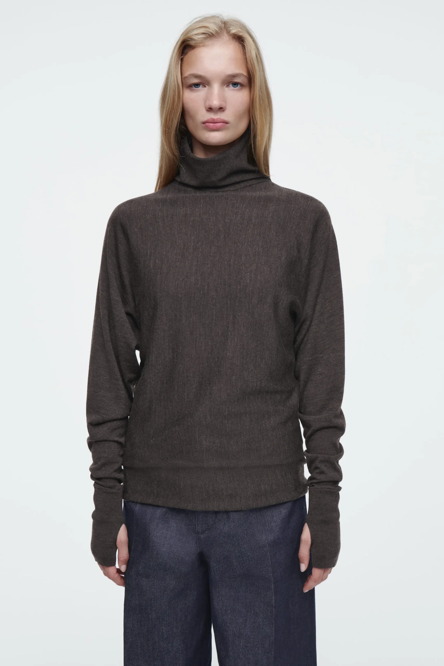 Damen COS Oberteile | Strickmode*DER MERINOWOLLPULLOVER MIT STEHKRAGEN