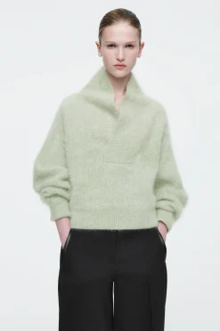 Damen COS Kaschmir | Strickmode*DER PULLOVER AUS GEBÜRSTETEM KASCHMIR