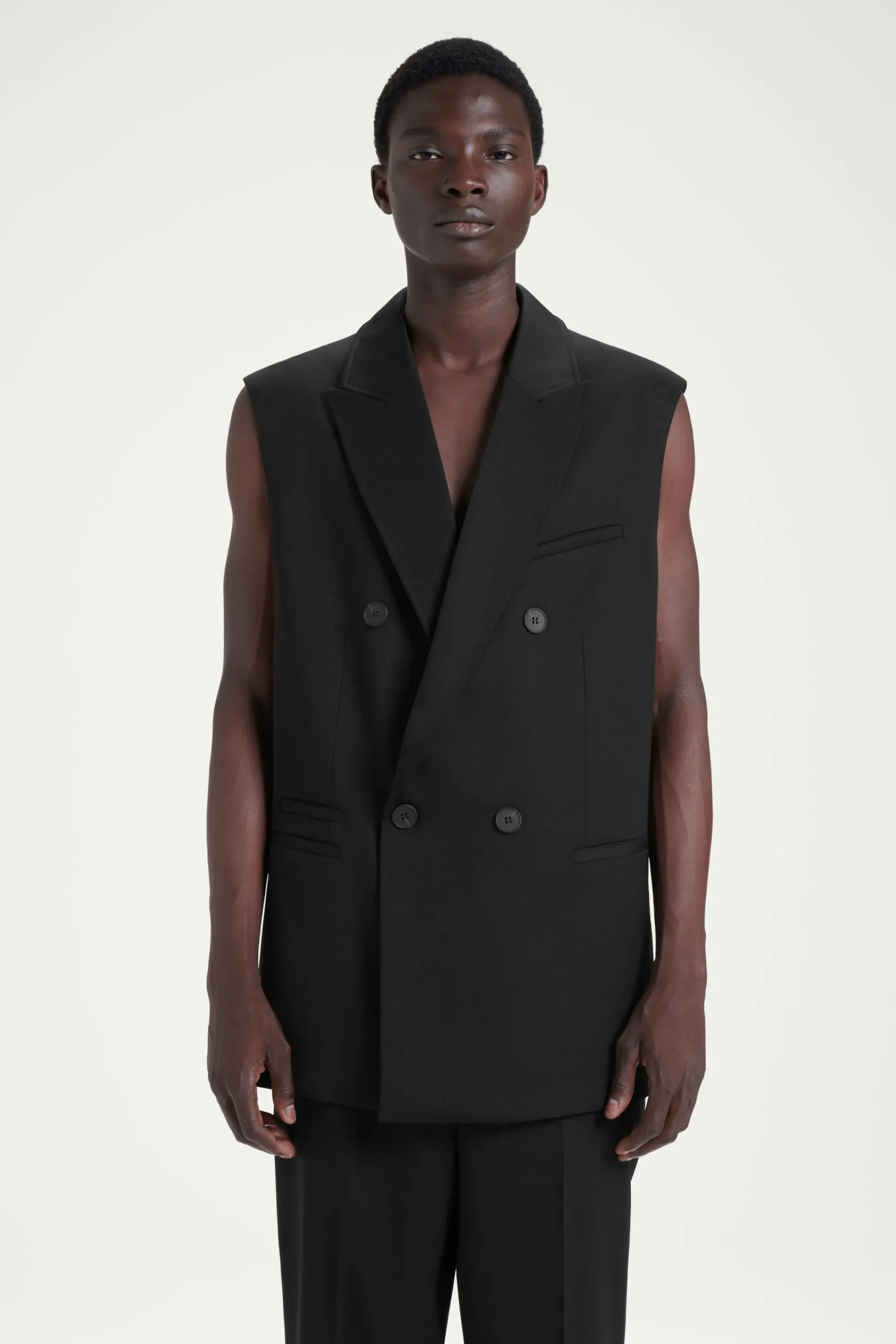 Herren COS Anzüge | Mäntel & Jacken*DER ÄRMELLOSE DOPPELREIHIGE BLAZER