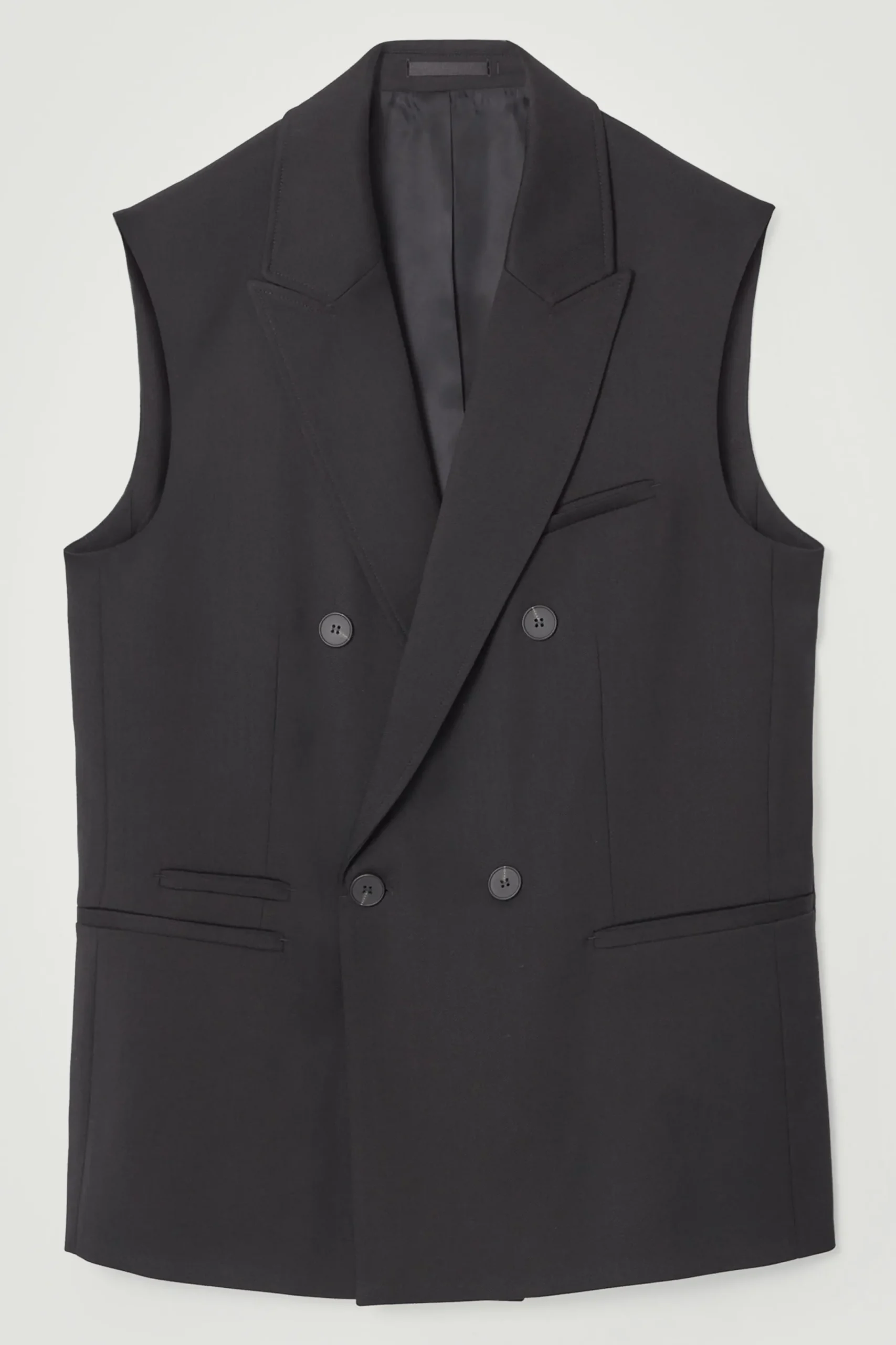 Herren COS Anzüge | Mäntel & Jacken*DER ÄRMELLOSE DOPPELREIHIGE BLAZER
