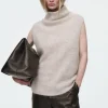 Damen COS Kaschmir | Strickmode*DER STEHKRAGEN-PULLUNDER AUS GEBÜRSTETEM KASCHMIR
