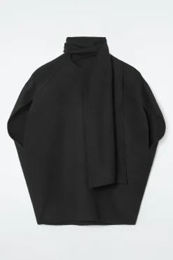 Damen COS Hemden & Blusen | Oberteile*DIE BLUSE AUS DOUBLEFACE-MATERIAL MIT BINDEBÄNDERN