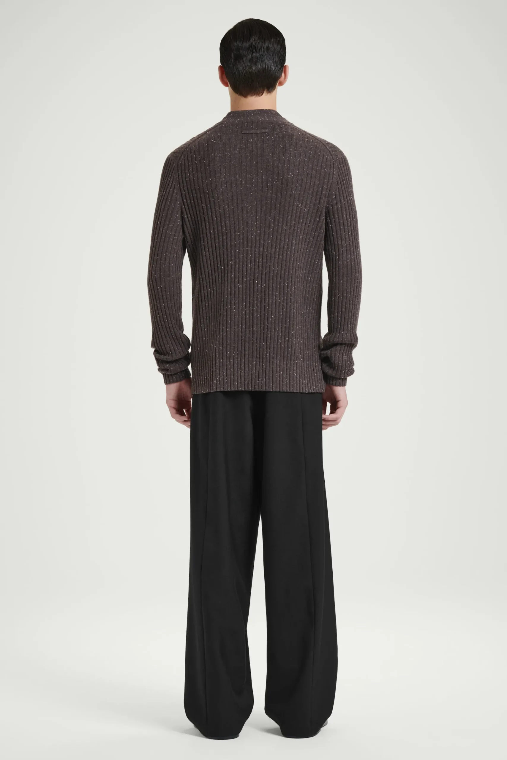 Herren COS Strickjacken | Kaschmir*DIE GESPRENKELTE WOLLSTRICKJACKE