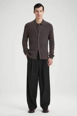 Herren COS Strickjacken | Kaschmir*DIE GESPRENKELTE WOLLSTRICKJACKE