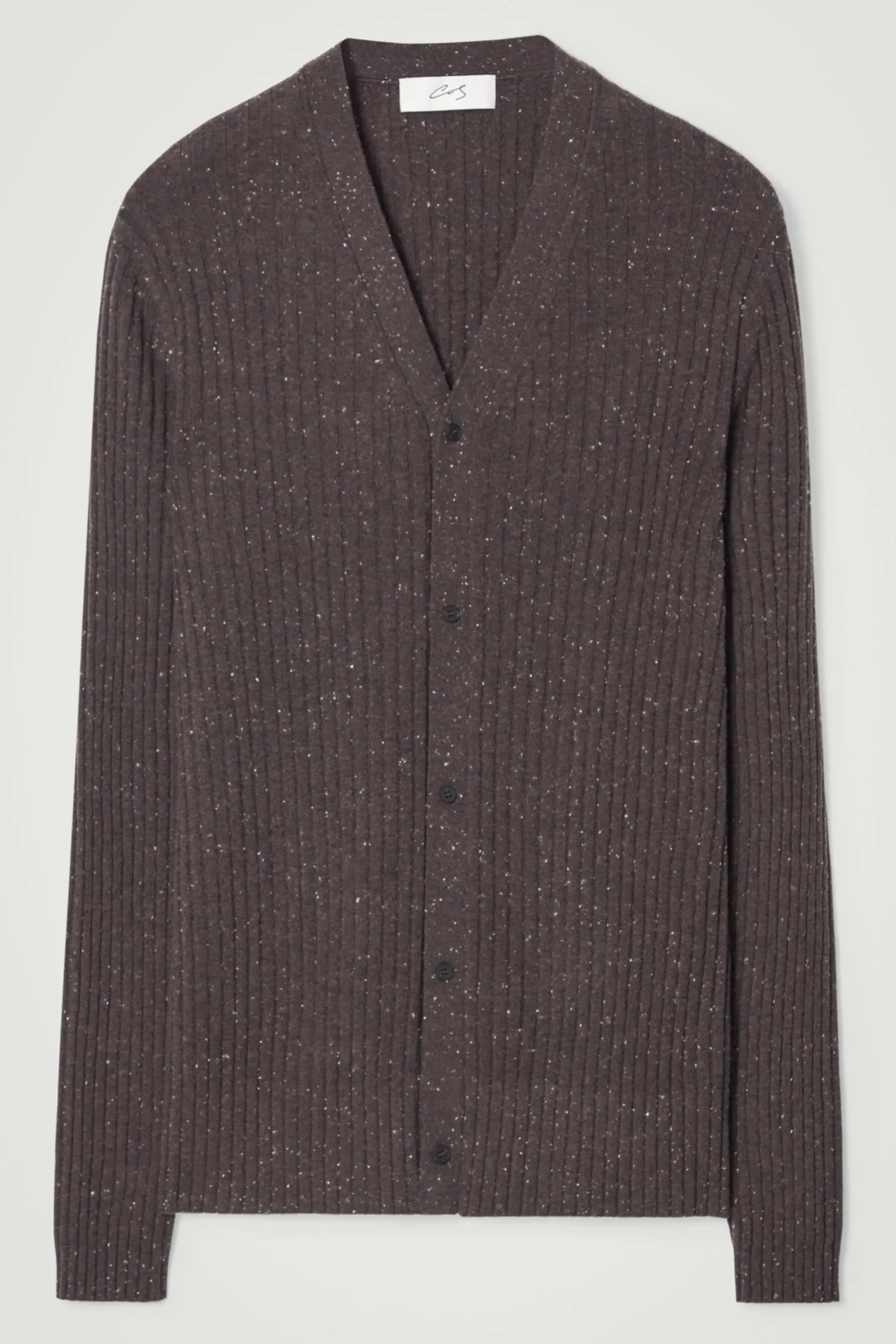 Herren COS Strickjacken | Kaschmir*DIE GESPRENKELTE WOLLSTRICKJACKE