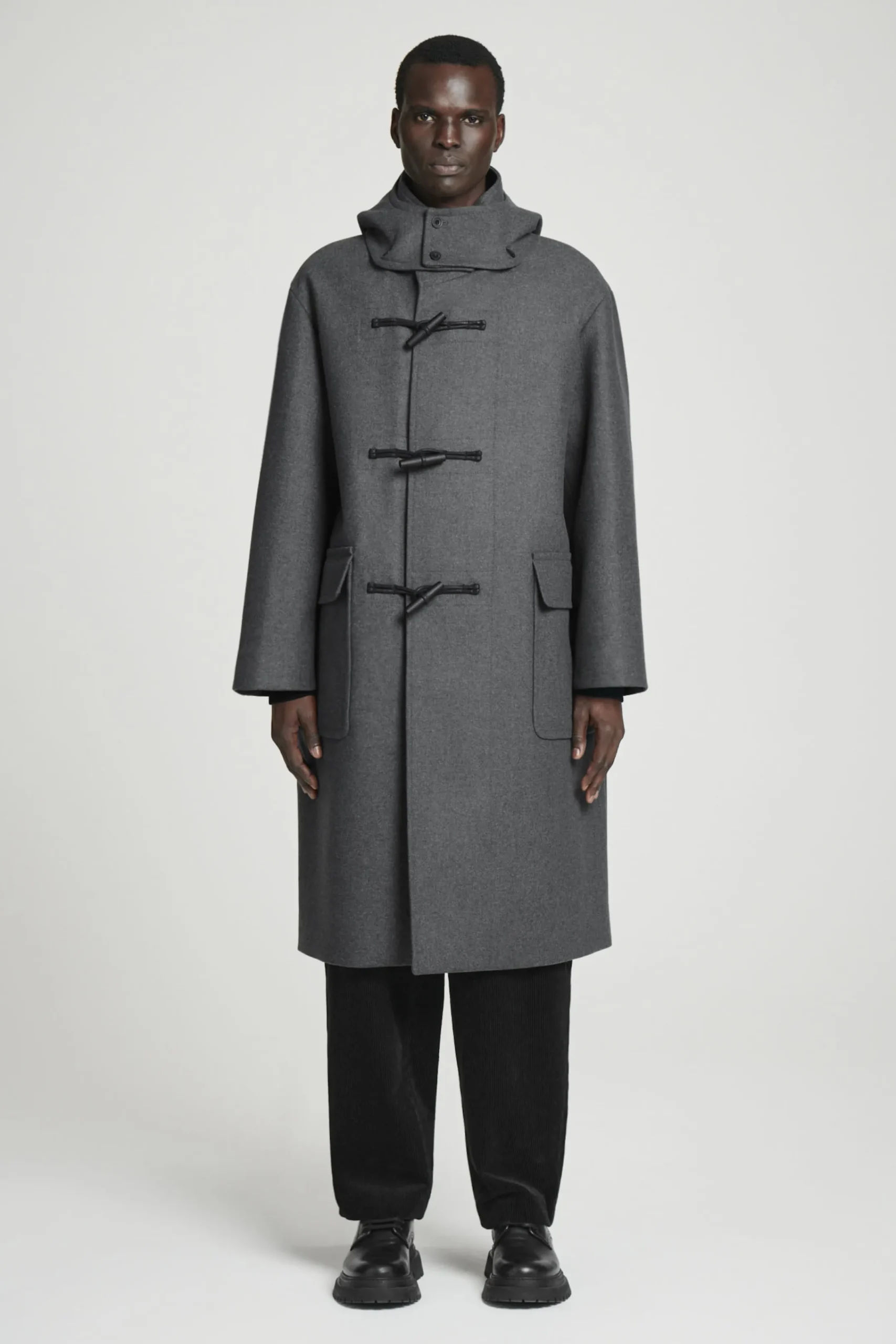 Herren COS Mäntel & Jacken*DUFFLECOAT AUS WOLLE MIT KAPUZE