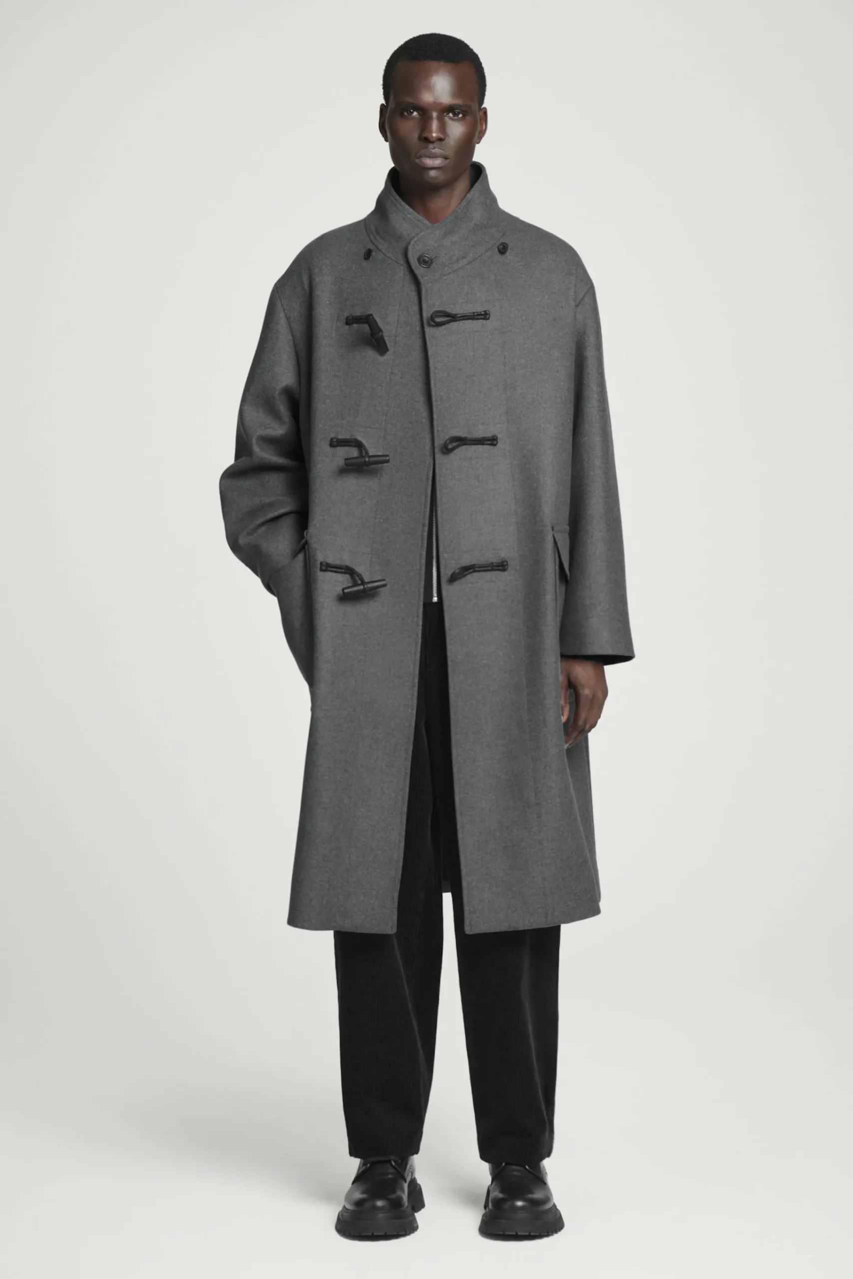Herren COS Mäntel & Jacken*DUFFLECOAT AUS WOLLE MIT KAPUZE