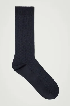 Herren COS Unterwäsche & Socken*ELEGANTE SOCKEN MIT GEFLOCHTENEM KAROMUSTER