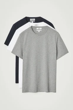 Herren COS T-Shirts & Tanktops*3ER-PACK T-SHIRTS AUS BAUMWOLLE