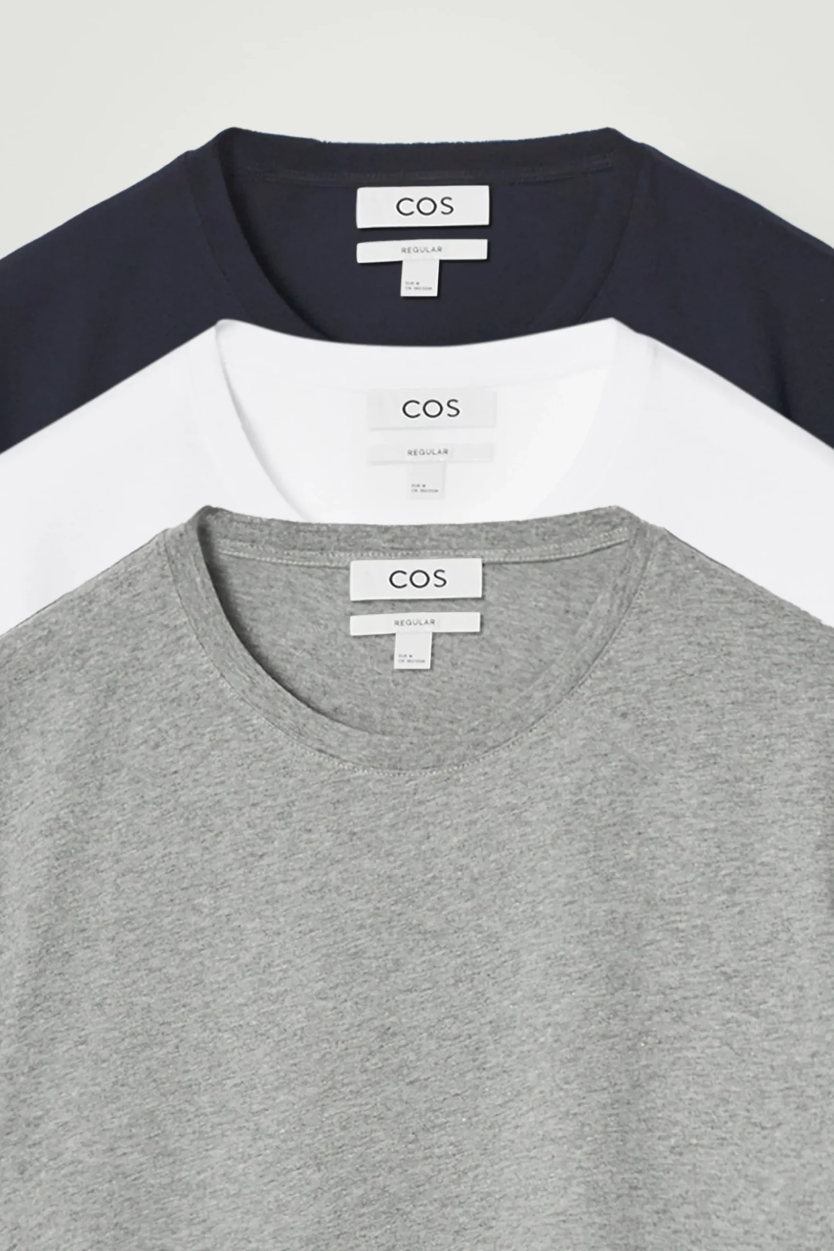 Herren COS T-Shirts & Tanktops*3ER-PACK T-SHIRTS AUS BAUMWOLLE