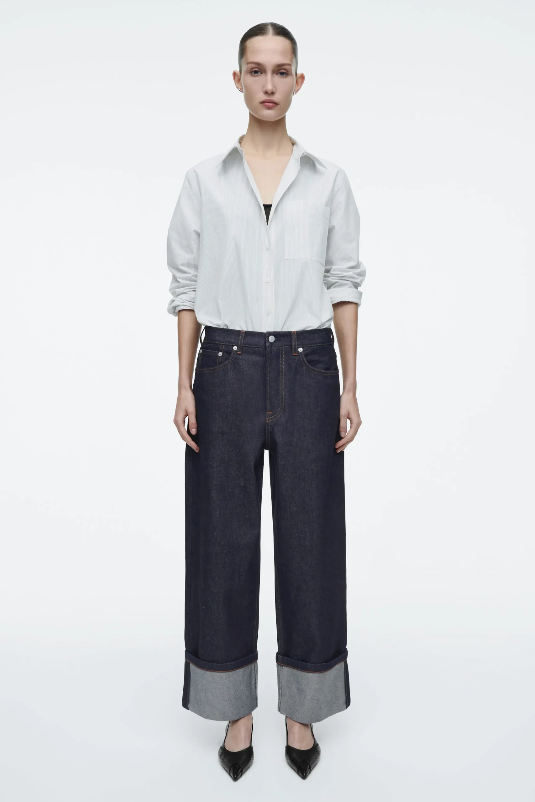 Damen COS Jeans | Hosen*FACADE JEANS MIT GERADEM BEIN UND UMSCHLAG