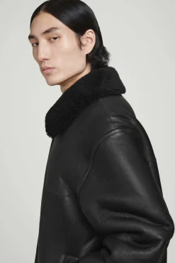 Herren COS Mäntel & Jacken*FLIEGERJACKE AUS SHEARLING