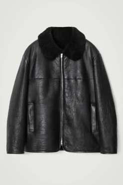 Herren COS Mäntel & Jacken*FLIEGERJACKE AUS SHEARLING