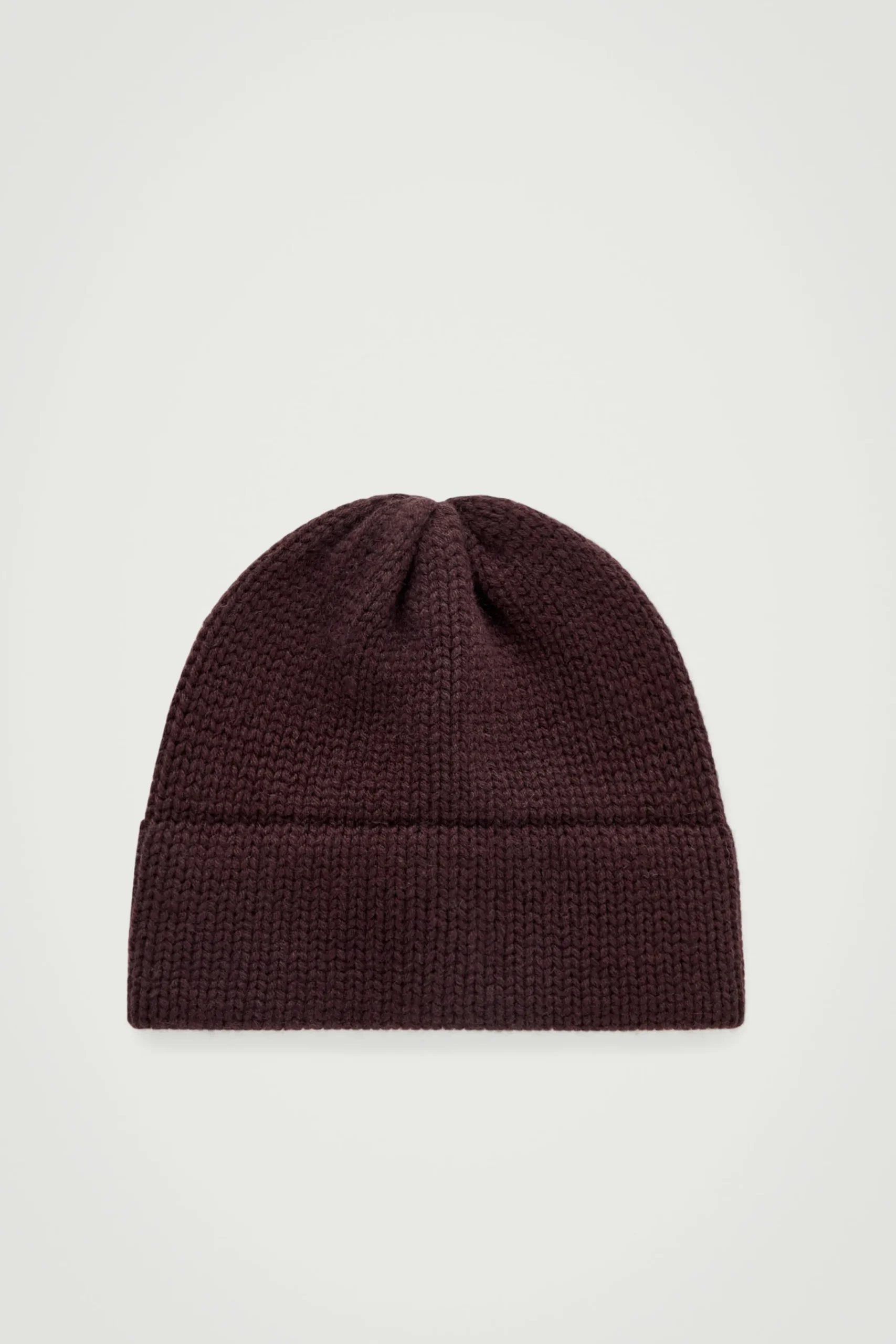 Herren COS Mützen, Schals & Handschuhe | Kaschmir*GERIPPTE BEANIE AUS KASCHMIR-MIX MIT KREMPE