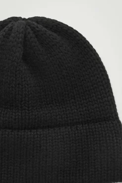 Herren COS Mützen, Schals & Handschuhe | Kaschmir*GERIPPTE BEANIE AUS KASCHMIR-MIX MIT KREMPE