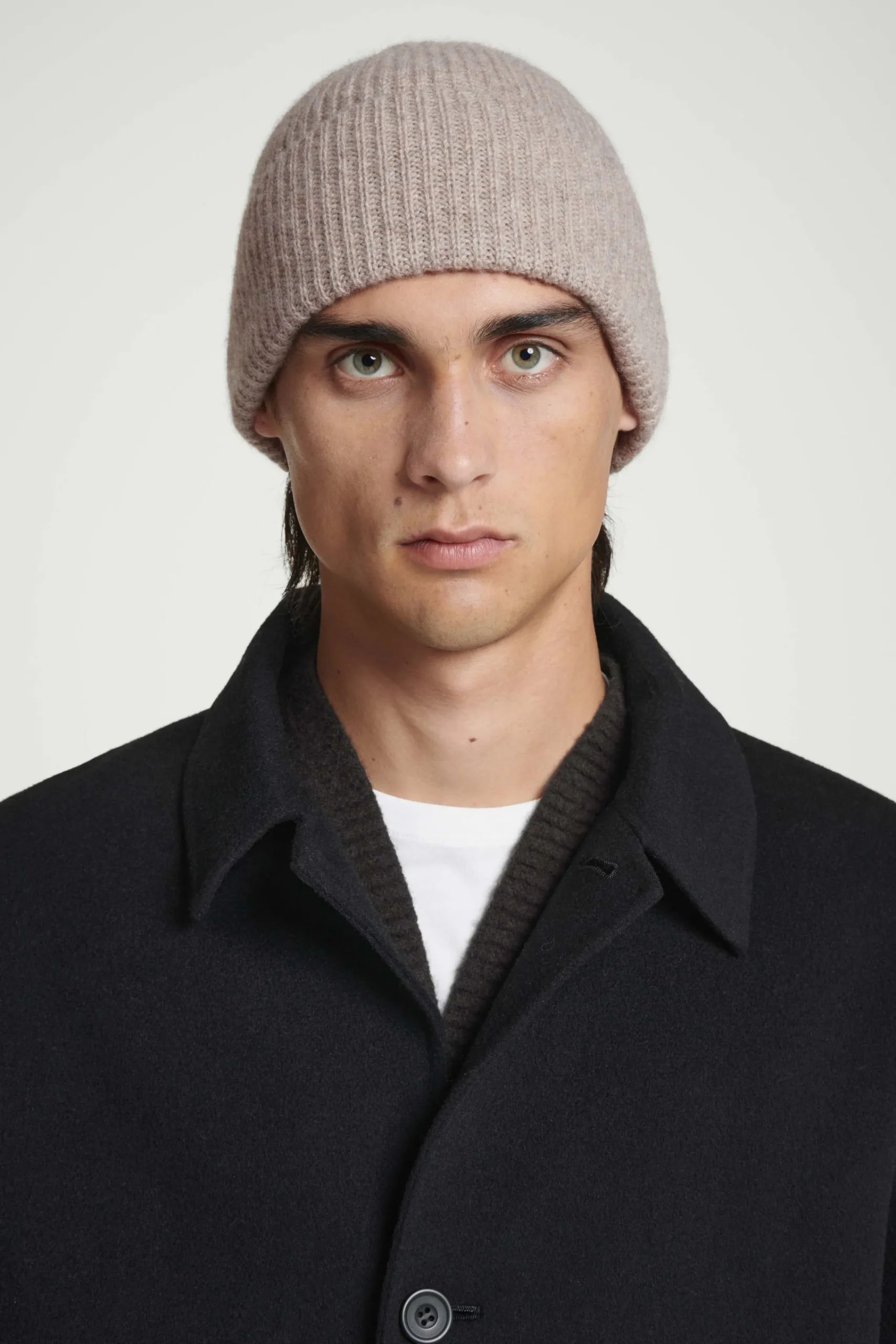 Herren COS Mützen, Schals & Handschuhe*GERIPPTE BEANIE AUS WOLL-KASCHMIR-MIX