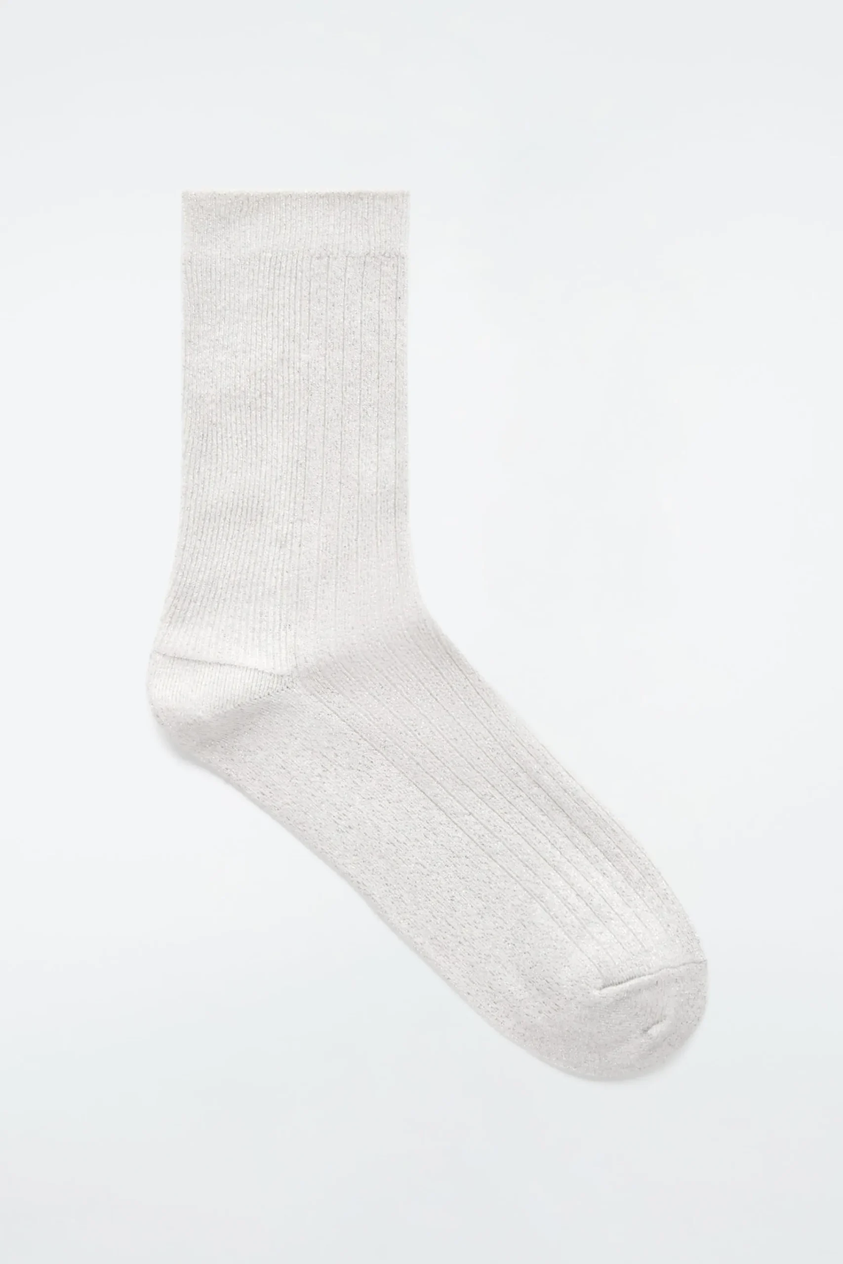 Damen COS Socken*GERIPPTE SOCKEN AUS LUREX