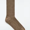 Damen COS Socken*GERIPPTE SOCKEN AUS SEIDE