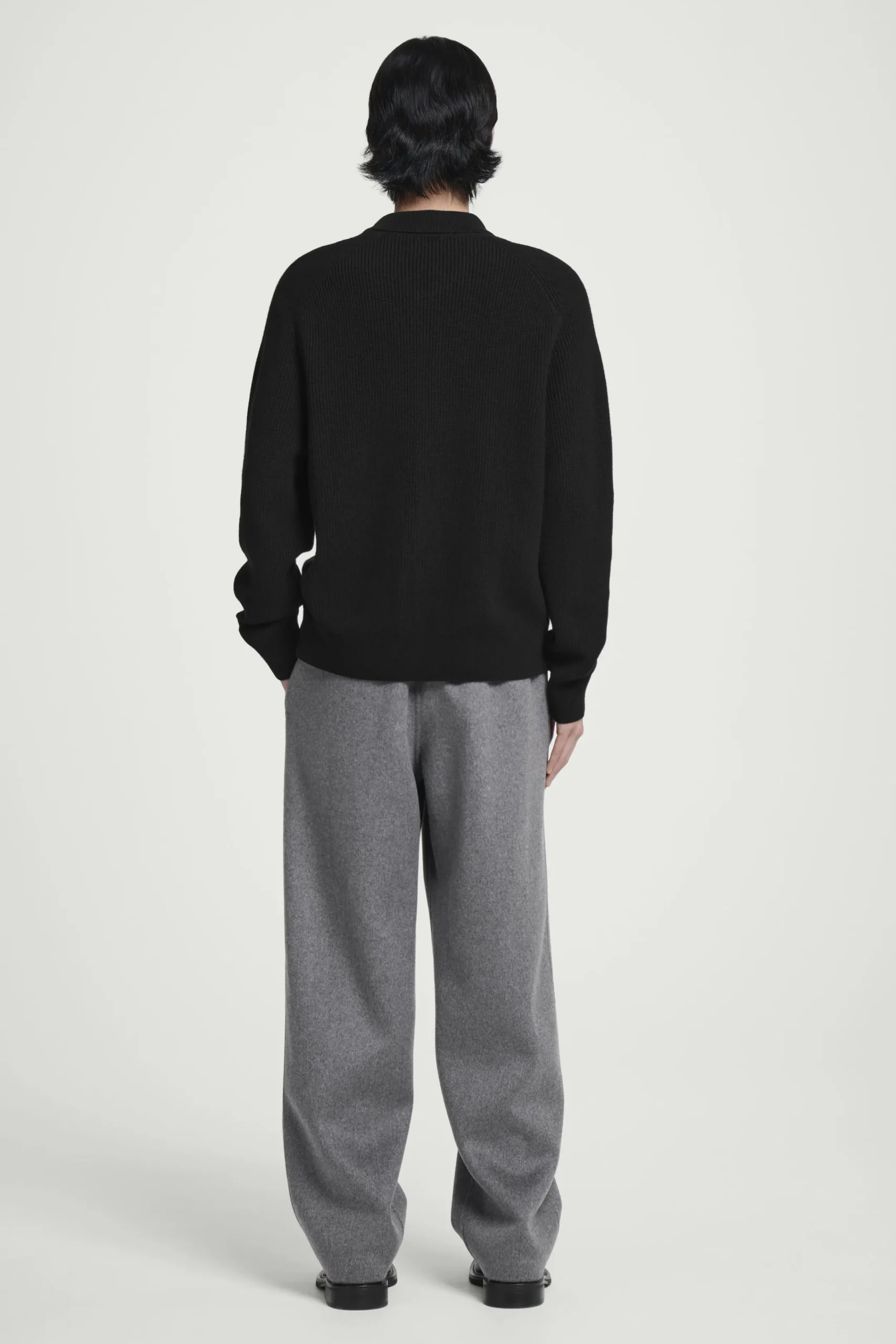 Herren COS Strickjacken | Kaschmir*GERIPPTE STRICKJACKE AUS WOLLE UND KASCHMIR