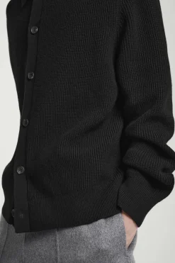 Herren COS Strickjacken | Kaschmir*GERIPPTE STRICKJACKE AUS WOLLE UND KASCHMIR