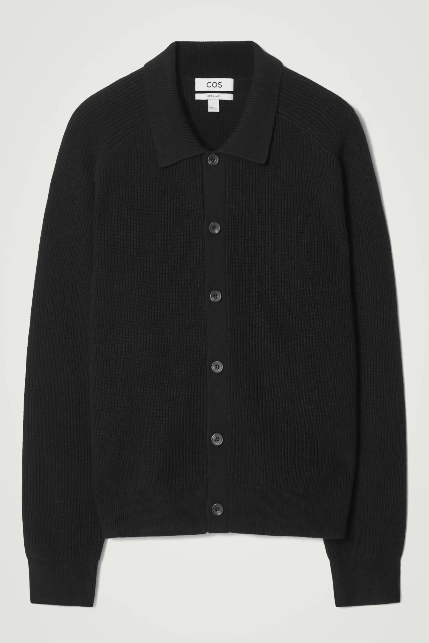 Herren COS Strickjacken | Kaschmir*GERIPPTE STRICKJACKE AUS WOLLE UND KASCHMIR